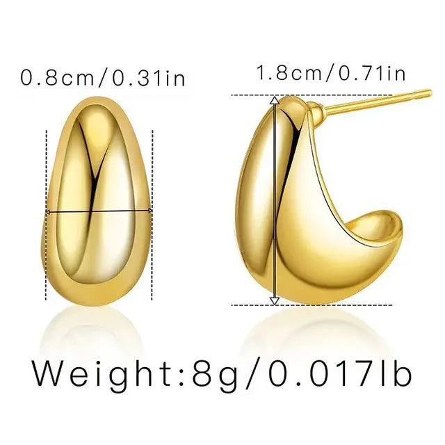 Women's Thick Drop Earrings