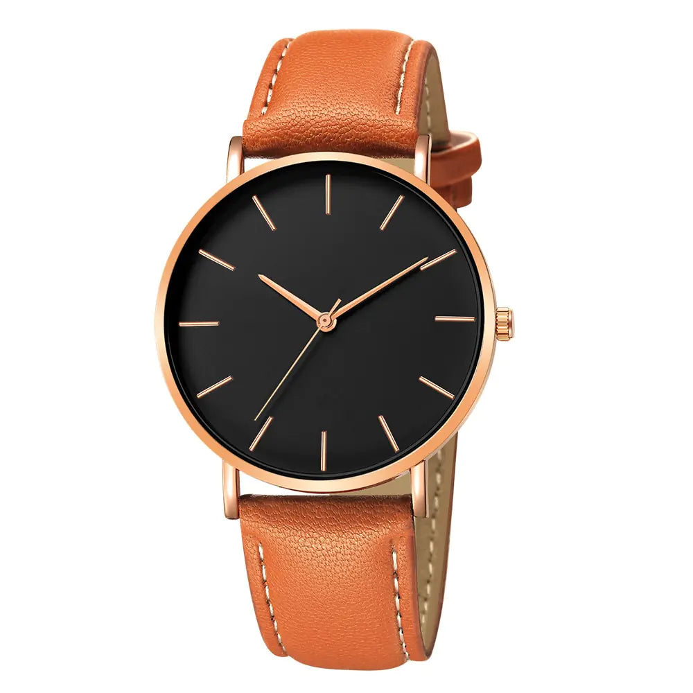 Men's Leather Luxury Watch