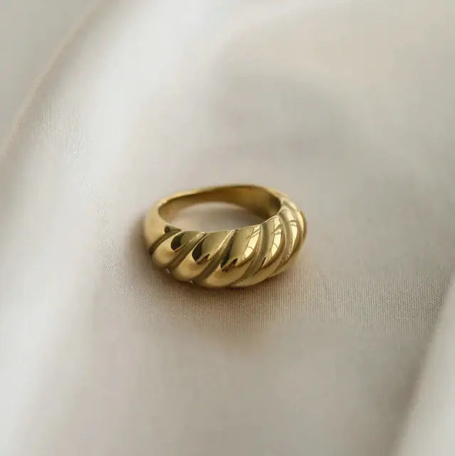 Gold Plated Stainless Steel Ring