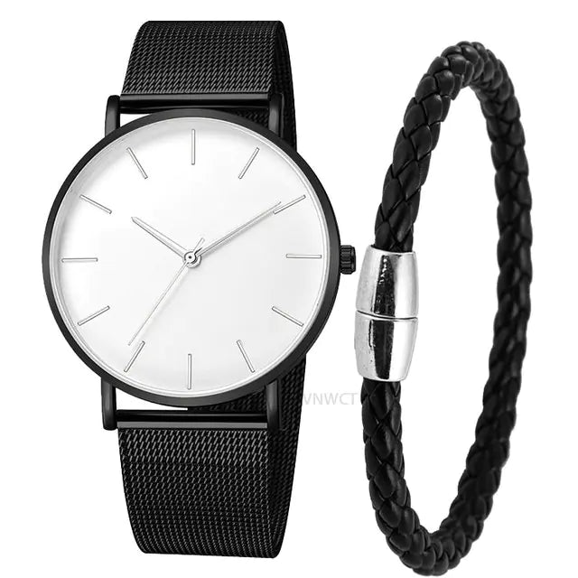 Men's Magnetic Mesh Sport Watch