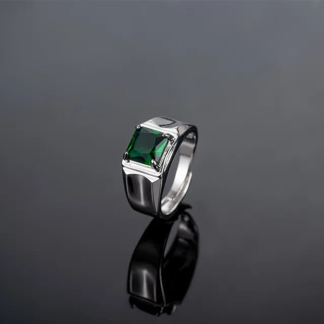 Quad Claw Emerald Green Ring