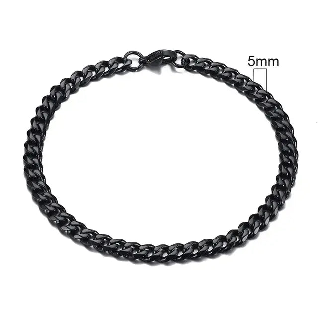 Men's Stainless Steel Miami Curb Chain Bracelet