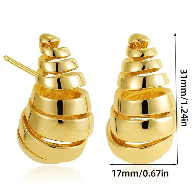 Women's Thick Drop Earrings