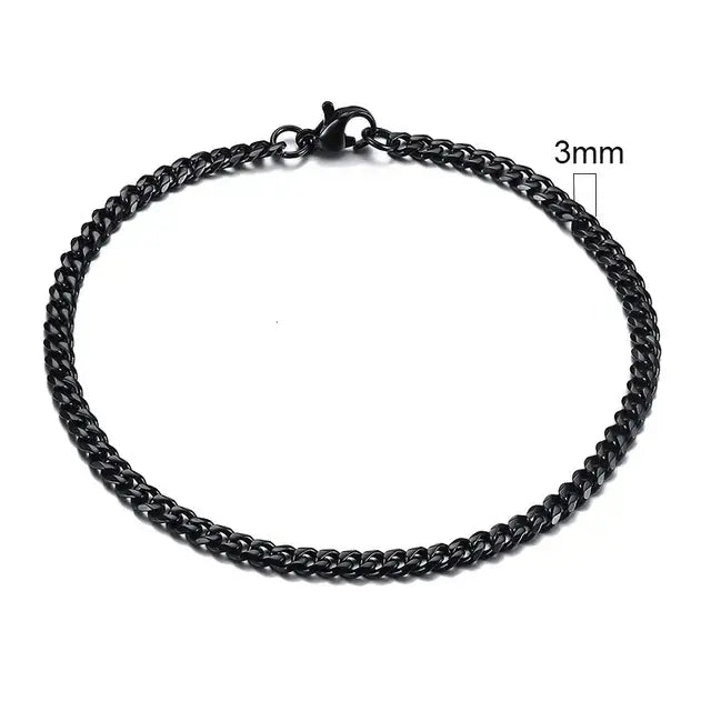 Men's Stainless Steel Miami Curb Chain Bracelet