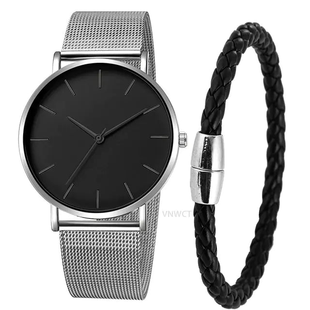 Men's Magnetic Mesh Sport Watch