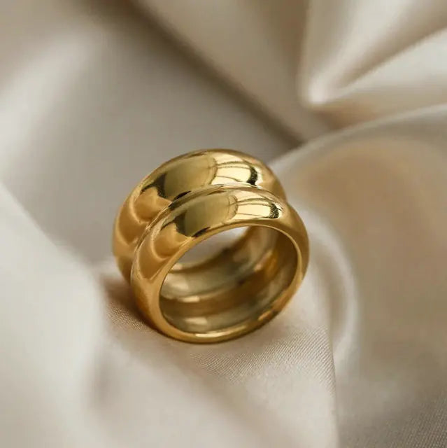 Gold Plated Stainless Steel Ring