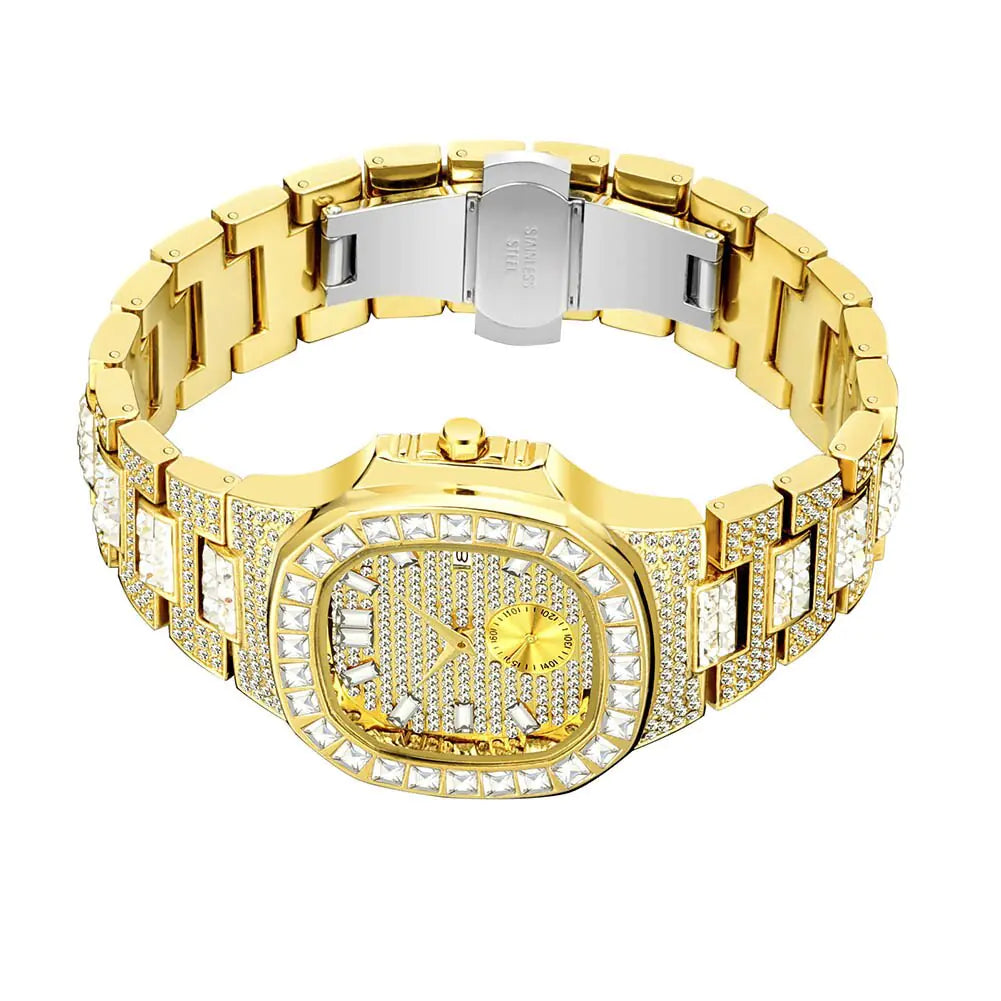 Men's Luxury Rhinestone Watch