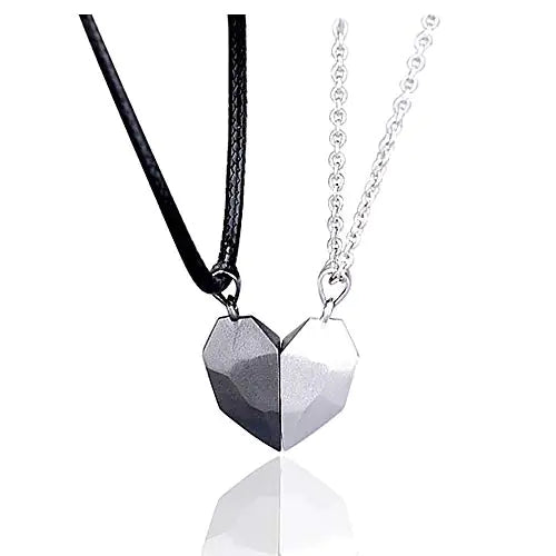 Couple's Magnetic Heart Necklaces