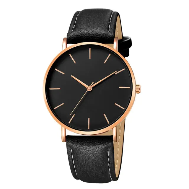 Men's Leather Luxury Watch