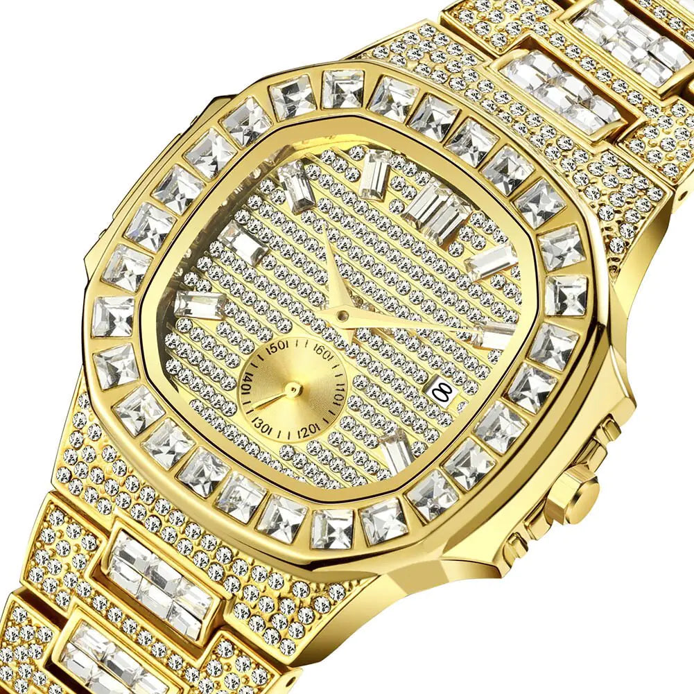 Men's Luxury Rhinestone Watch