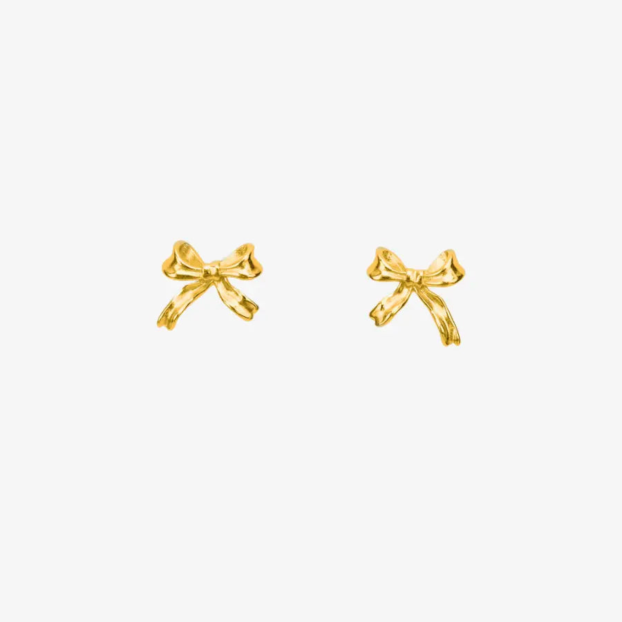 Women's Ribbon Stud Earrings