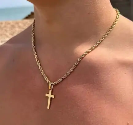 Minimalist Cross Pendant Necklace