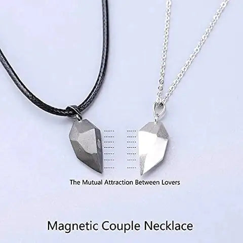 Couple's Magnetic Heart Necklaces