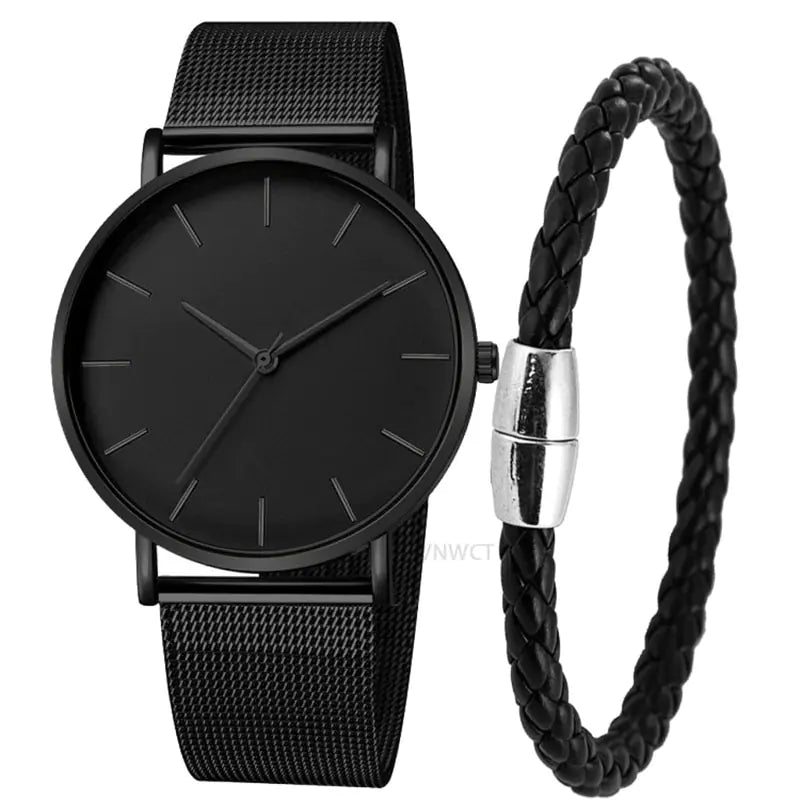 Men's Magnetic Mesh Sport Watch