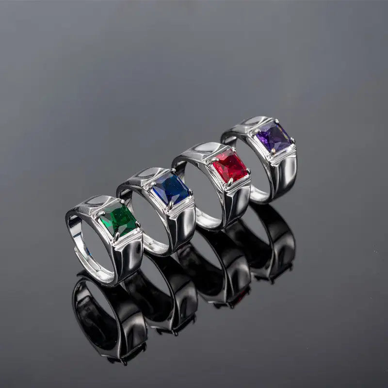 Quad Claw Emerald Green Ring