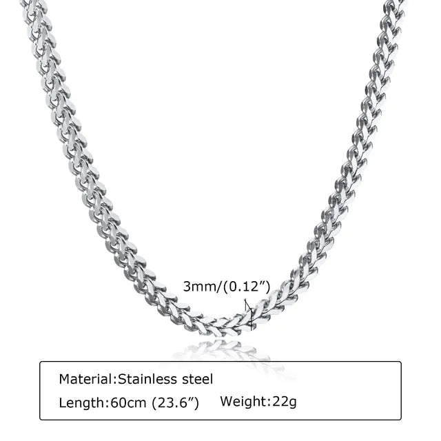 3mm Stainless Steel Men's Chain