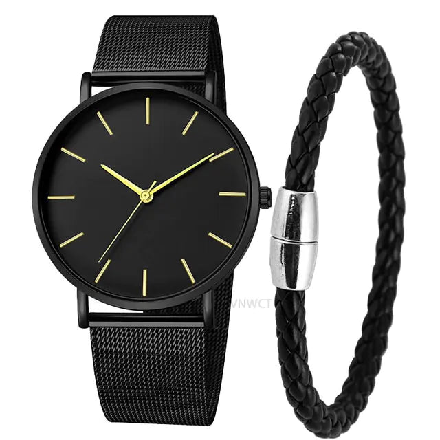 Men's Magnetic Mesh Sport Watch