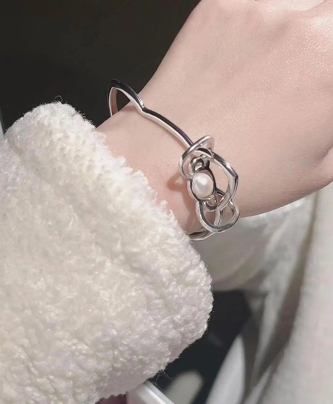 Women's Kitty Kawaii Silver Bracelet