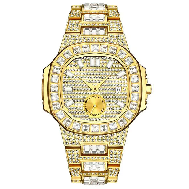 Men's Luxury Rhinestone Watch