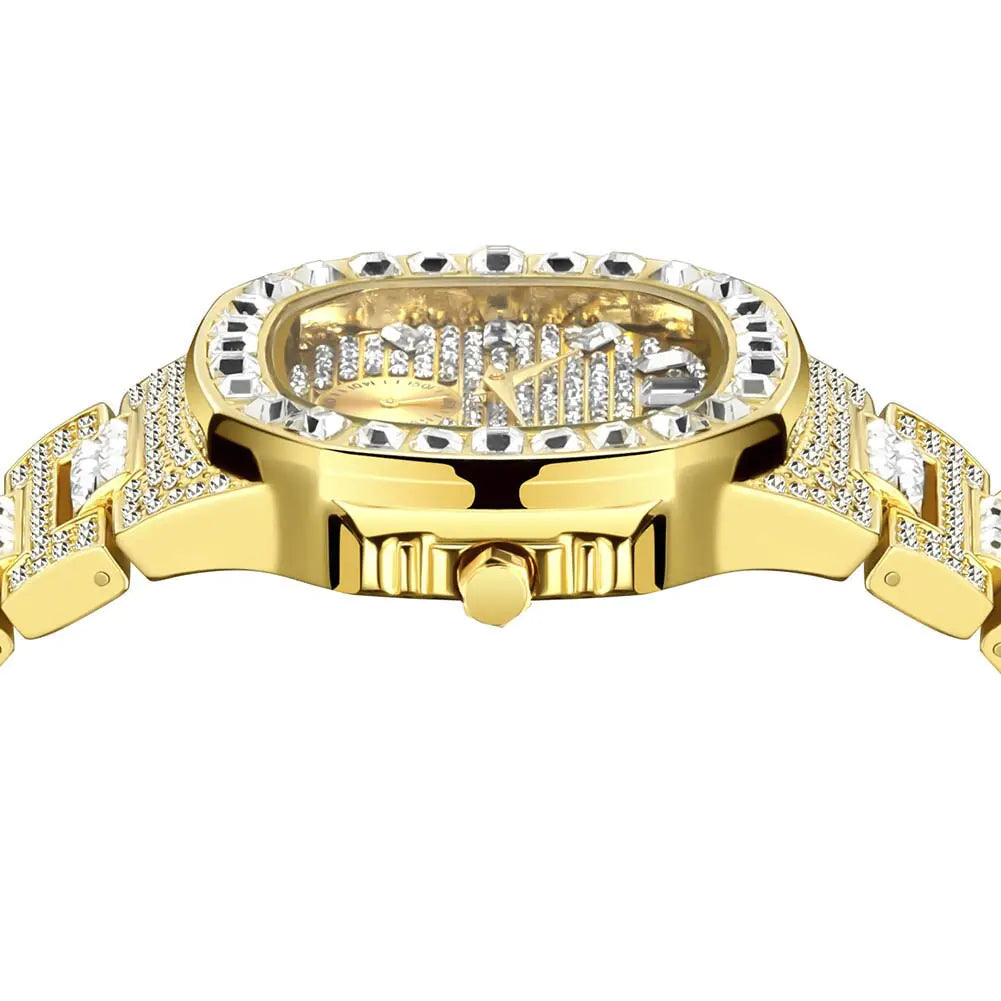 Men's Luxury Rhinestone Watch