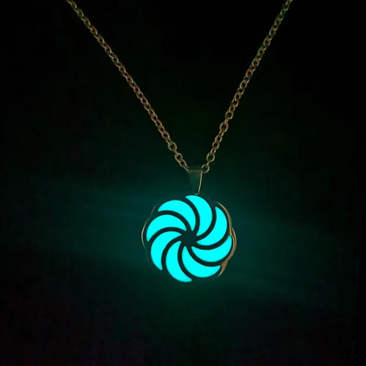 Men's Stainless Steel Glow In The Dark Necklace