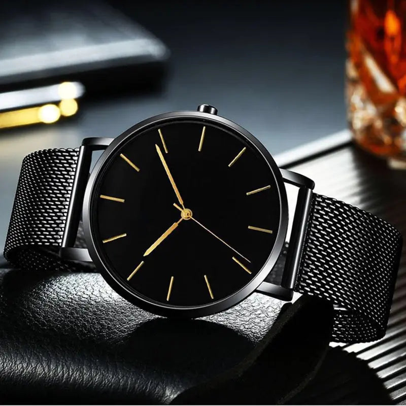 Men's Magnetic Mesh Sport Watch