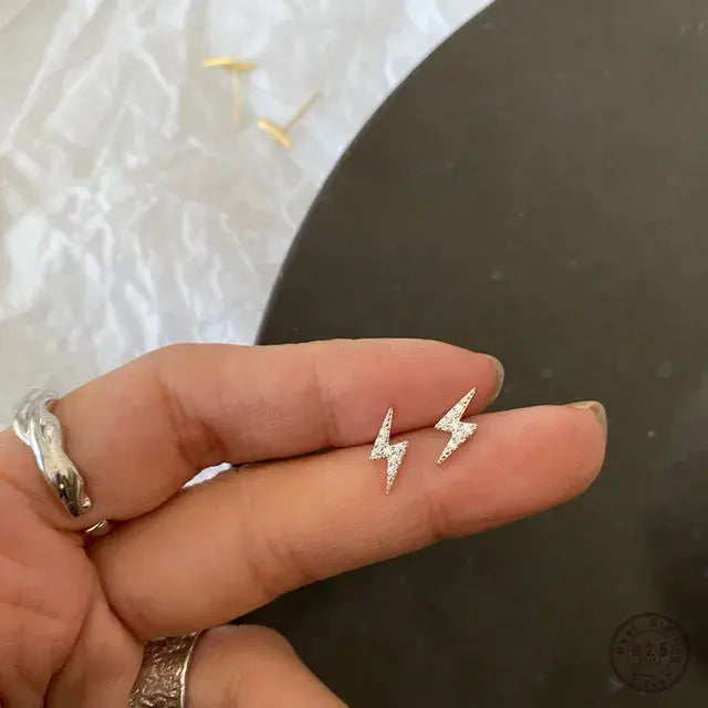 Lightning Stud Earrings